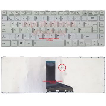 Toshiba V130670BK3 Beyaz Klavye