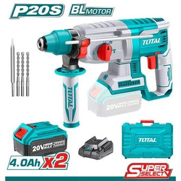 Total TRHLI2022875 2x4 Ah Çift Akü Li-Ion Kırıcı Delici Matkap