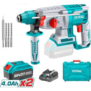 Total TRHLI2022875 2x4 Ah Çift Akü Li-Ion Kırıcı Delici Matkap