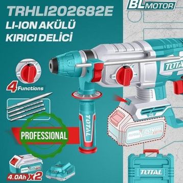 Total TRHLI202682E 2x4 Ah Akülü Kırıcı Delici Matkap