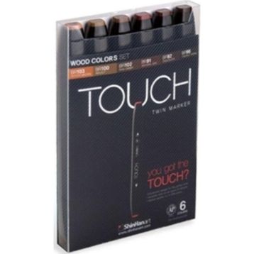 Touch 6'lı Set Fluorescent Colors Twin Marker Kalem