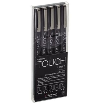 Touch Liner SH4100005 5li Siyah Teknik Çizim Kalemi