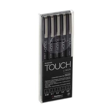 Touch Liner SH4100005 5li Siyah Teknik Çizim Kalemi