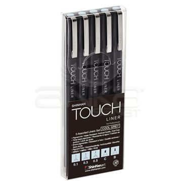 Touch SH4101205 5'li Set Cool Grey Liner Teknik Çizim Kalemi