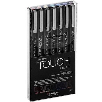 Touch SH4105007 7'li Set Renkli Liner Teknik Çizim Kalemi