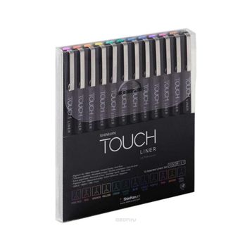 Touch SH4301205 12'li Set Renkli Liner Teknik Çizim Kalemi