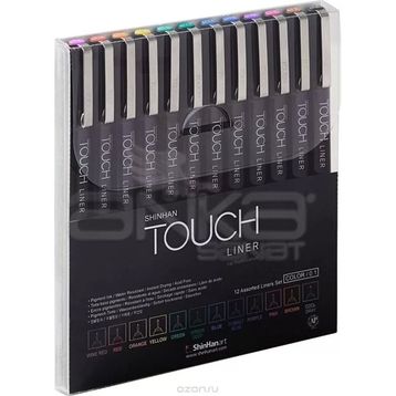Touch SH4301205 12'li Set Renkli Liner Teknik Çizim Kalemi