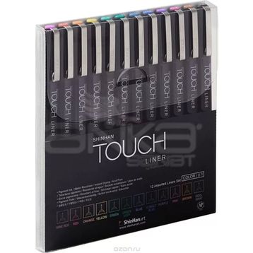 Touch SH4301205 12'li Set Renkli Liner Teknik Çizim Kalemi