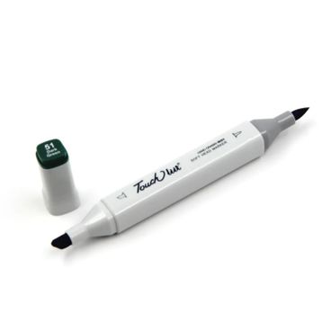 Touchliit BG51 Dark Green Çift Taraflı Marker Kalem
