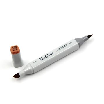 Touchliit BR103 Potato Brown Çift Taraflı Marker Kalem