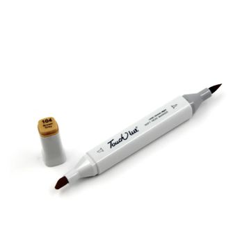 Touchliit BR104 Brown Grey Çift Taraflı Marker Kalem