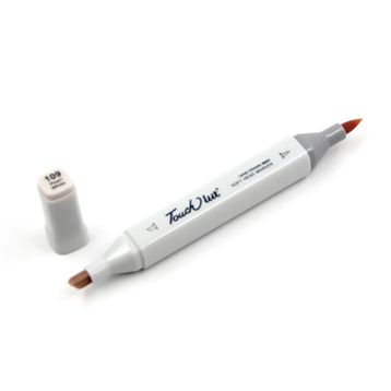 Touchliit BR109 Pearl White Çift Taraflı Marker Kalem