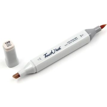 Touchliit BR109 Pearl White Çift Taraflı Marker Kalem