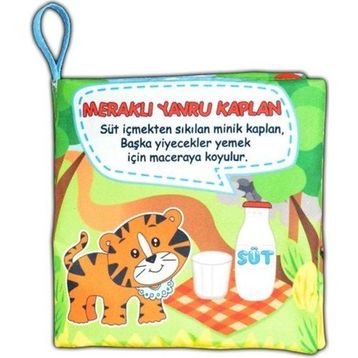 Tox Meraklı Kaplan Kumaş Sessiz Kitap