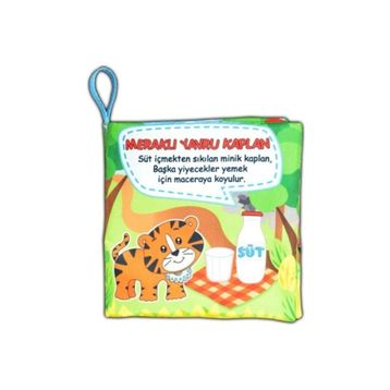 Tox Meraklı Kaplan Kumaş Sessiz Kitap