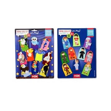 Tox Meslekler ve Uçan Hayvanlar T761 T222 2 Set 20 Parça Parmak Kukla