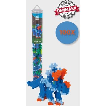 Toyfest 4094 Plus Minecraft Temalı Silindir Kutuda Triceratops 100 Parça Lego