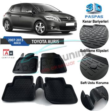 Toyota Auris 2007 3D Havuzlu Paspas