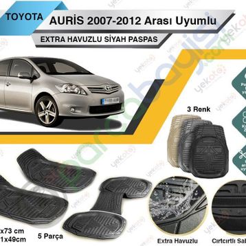Toyota Auris 2009 3D Havuzlu Paspas