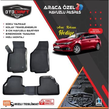 Toyota Auris 2012 3D Havuzlu Paspas
