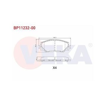 Toyota Corolla 1.6L 92/97 255x4 Ön Hava Kanallı Fren Diski