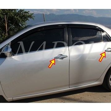 Toyota Corolla 2002 2007 Paslanmaz Çelik 4 Kapı Krom Kapı Kolu