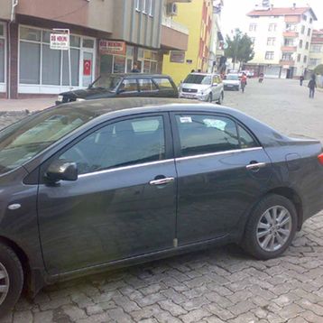 TOYOTA COROLLA 2007-2013 4 Parça Krom Cam Çıtası