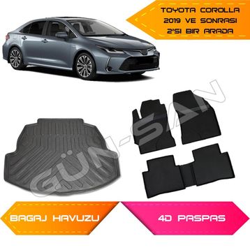 Toyota Corolla 3D Universal Havuzlu Paspas