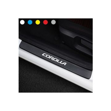 Toyota Corolla 4 Adet Karbon Kapı Eşiği Sticker