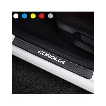 Toyota Corolla 4 Adet Karbon Kapı Eşiği Sticker