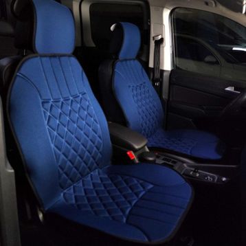 Toyota Corolla Elegance Serisi Mavi Eski Lüx Ön 2'li Oto Koltuk Minderi Set
