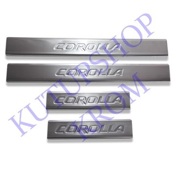 Toyota Corolla TK 2013 Üzeri Krom Kapı Eşiği