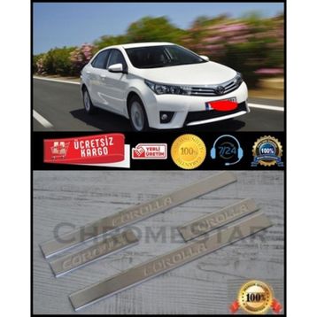 Toyota Corolla TK 2013 Üzeri Krom Kapı Eşiği