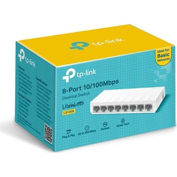 TP-Link LS1008 8 Port 10/100 MBPS Yönetilemez Switch