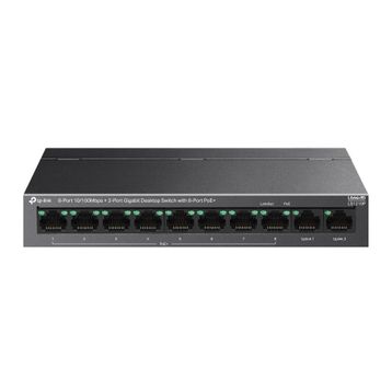 TP-Link LS1210P 8 Port Poe Megabit 2 Port Gigabit 96W Yönetilemez Masaüstü Switch