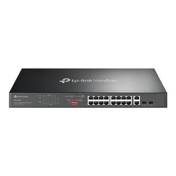 TP-Link Omada DS1018GMP 16 Port Gigabit + 2x1GB RJ45/SFP Combo 250W 250 mt PoE Mesafe Metal Rackmount Kasa Switch