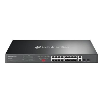 TP-Link Omada DS1018GMP 16 Port Gigabit + 2x1GB RJ45/SFP Combo 250W 250 mt PoE Mesafe Metal Rackmount Kasa Switch