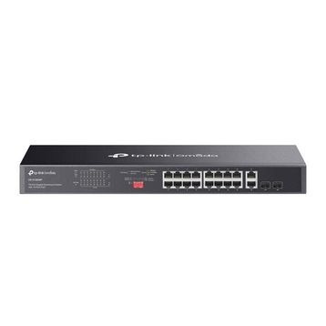 TP-Link Omada DS1018GMP 16 Port Gigabit + 2x1GB RJ45/SFP Combo 250W 250 mt PoE Mesafe Metal Rackmount Kasa Switch