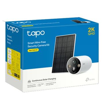 TP-Link Tapo C425 2K 4 MP Gece Görüşlü IP Wi-Fi Güvenlik Kamerası + Solar Kit
