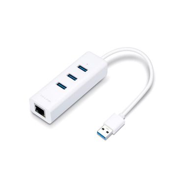 TP-Link UE330C Usb 3.0 Type-C 3 Port Beyaz Hub Gigabit Ethernet Ağ Adaptörü