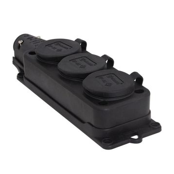 TPlast 1X16A Kauçuk Üçlü Grup Priz