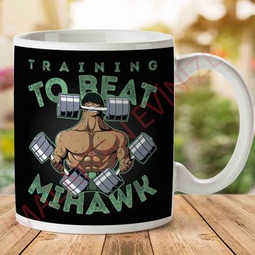 Training to Beat Mihawk Roronoa Zoro Baskılı Kupa
