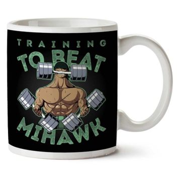 Training to Beat Mihawk Roronoa Zoro Baskılı Kupa