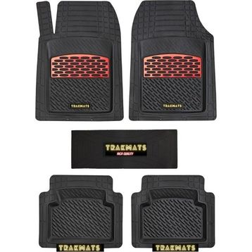 Trakmats Jeep Compass 2023 Universal Lüks Kırmızı Oto Paspas