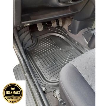 Trakmats Volkswagen Jetta Sedan 2018 Kesilebilir Yeni Tasarım Ada UC Desenli Siyah Havuzlu Oto Paspas