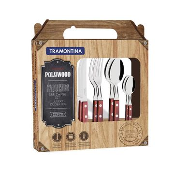 Tramontina 21199/905 24'lü Kutu Churrasco Çatal Kaşık Biftek-steak Bıçağı Seti