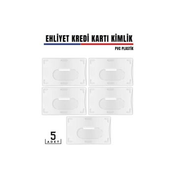 Transformacion 427980 5'li Paket Ehliyet ve Kimlik Kart Koruyucu