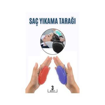 Transformacion 718692 Avuç İçi 3'lü Set Belgiqa Design Saç Yıkama Tarağı