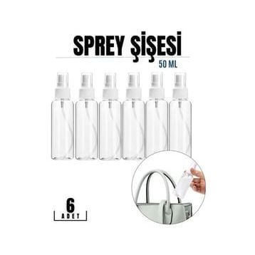 Transformacion 718727 50 ml 6 Adet Püskürtücü Boş Sprey Şişe