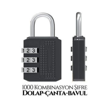 Transformacion 718877 Şifreli 35 mm Medium Dolap Çanta Bavul Kilidi